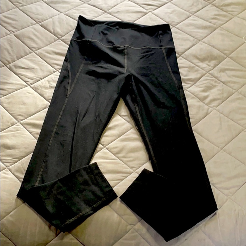 Girlfriend Collective Black Leggings, size large